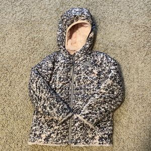 Girls reversible north face jacket. 4T.